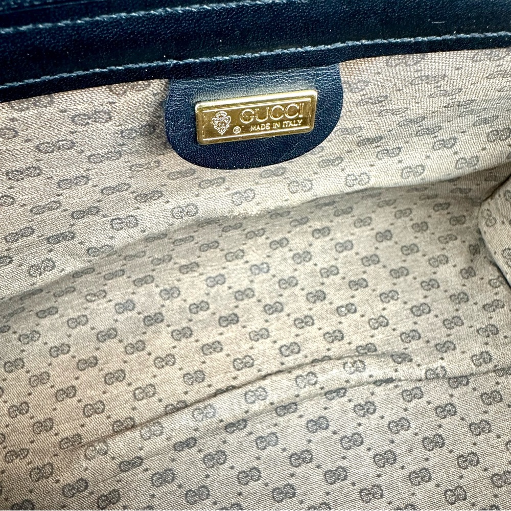 GUCCI Black Leather Toiletry Cosmetic Case Pouch for Man or Woman - Picture 11 of 16